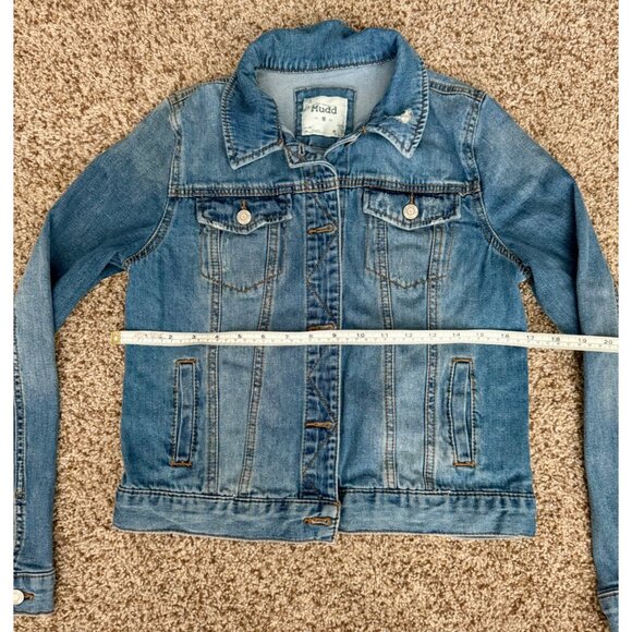 Mudd Women's Jean Blue Jacket - Size Medium - Picture 3 of 5